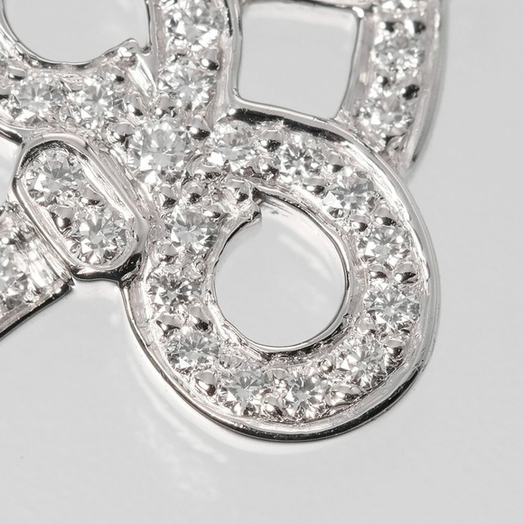 TIFFANY Fleur Drisky Mini Pendant Top Length 24mm Pt950 Platinum Diamond &Co. - Picture 4 of 8